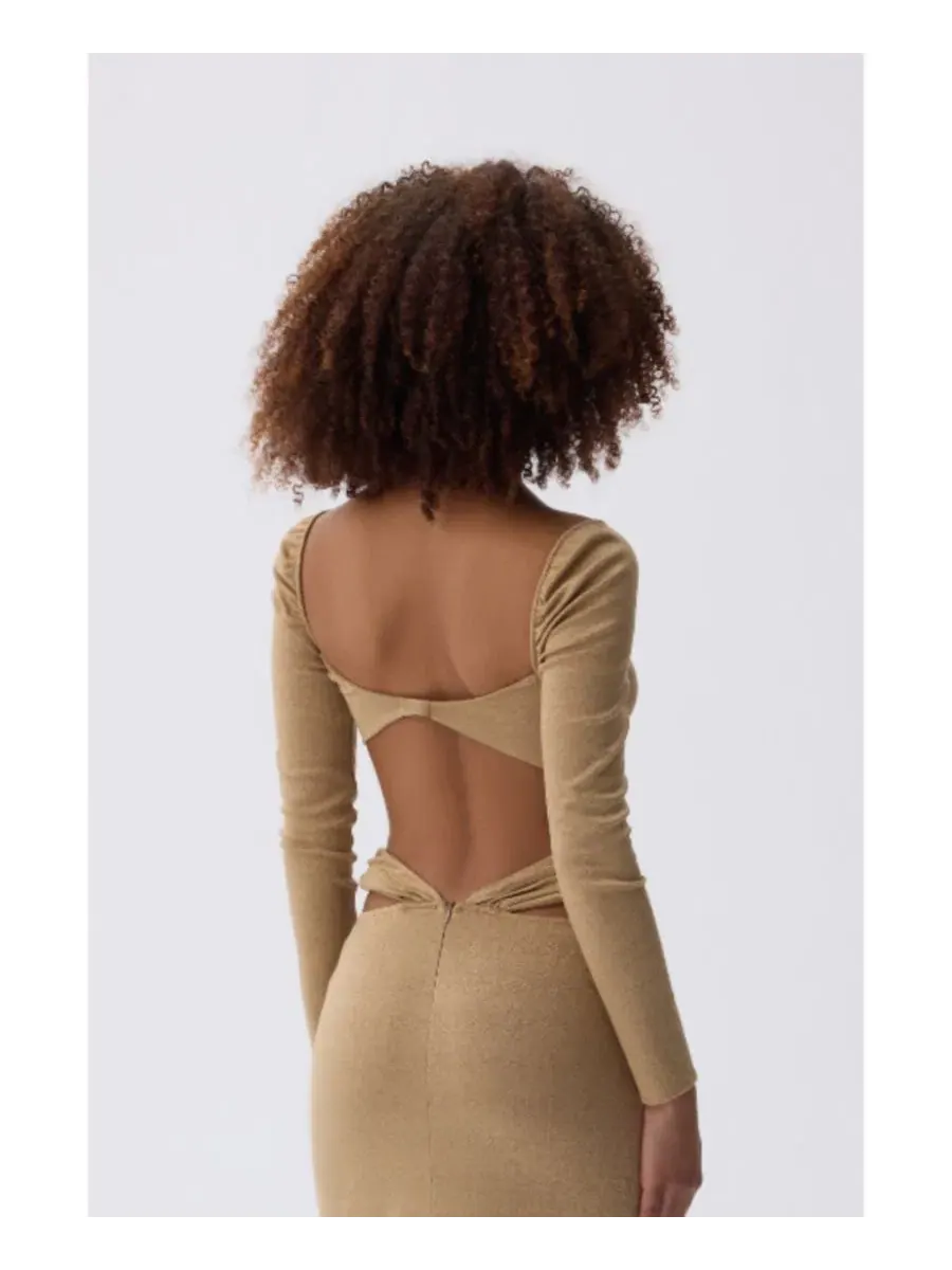 Бюстье с мерцающей текстурой MAJA BUSTIER Luna B — изображение 6 из 6, бежевый/хаки