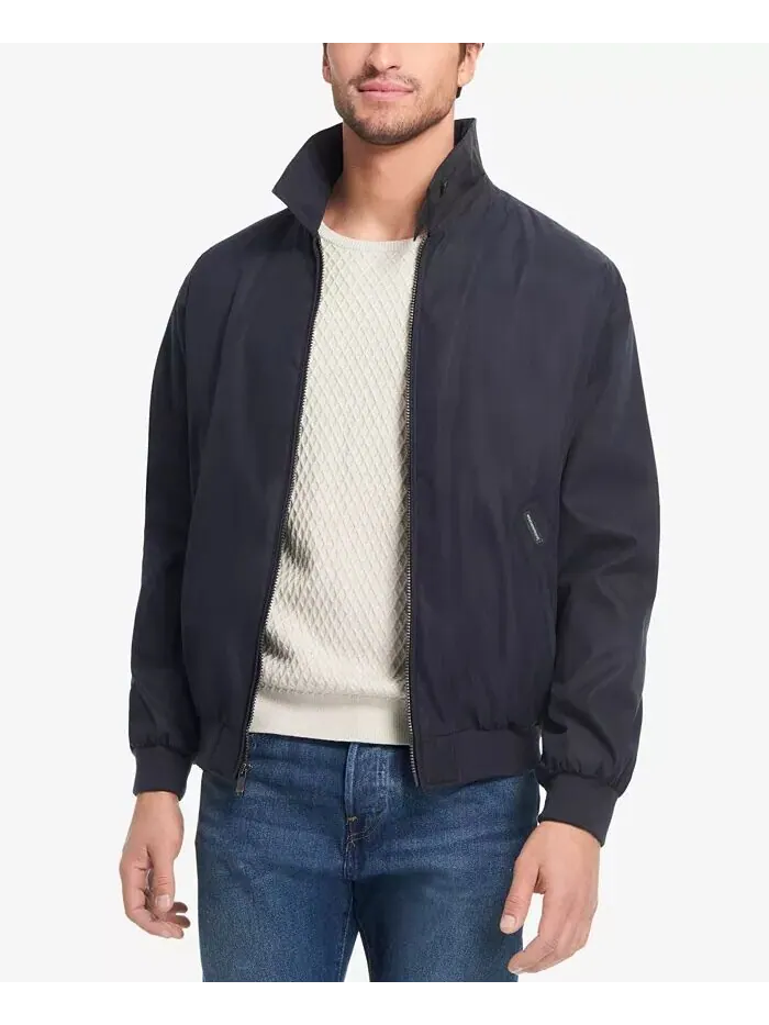 Куртка-бомбер из микрофибры Weatherproof — изображение 5 из 5, темно-синий
