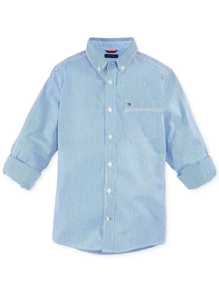 Рубашка на пуговицах в полоску Big Boys Tommy Tommy Hilfiger — 3