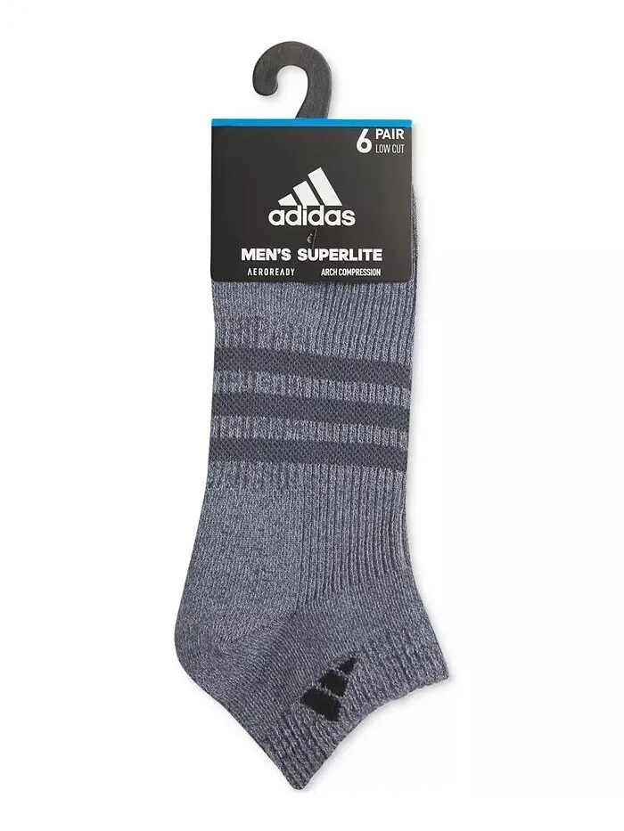 Мужские носки Superlite 3.0 Low Cut — 6 шт adidas — изображение 5 из 6, серый