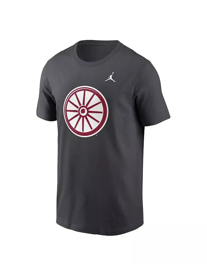 Мужская футболка Oklahoma Sooners Primetime Evergreen Alternate Logo цвета антрацит Jordan — изображение 3 из 3