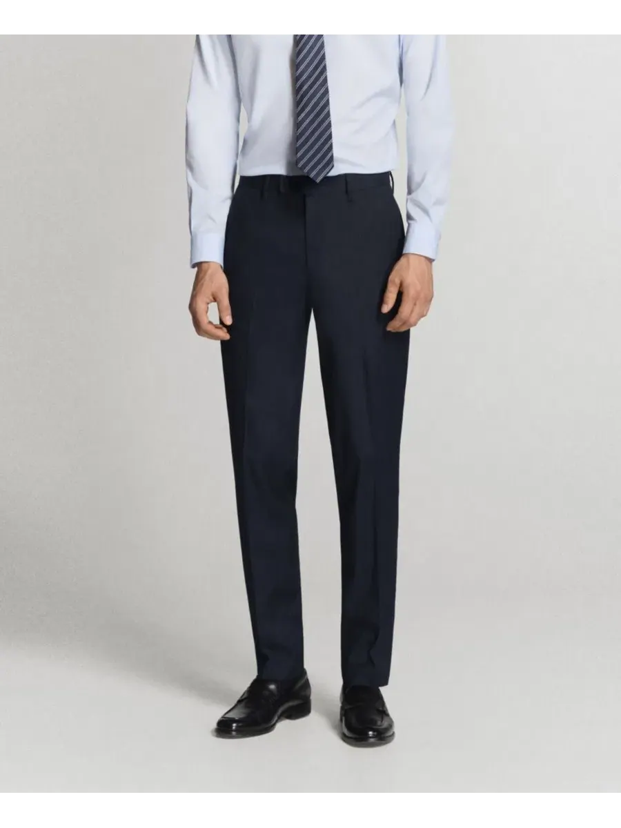 Брюки классические мужские с защипами Milan Slim-Fit MANGO