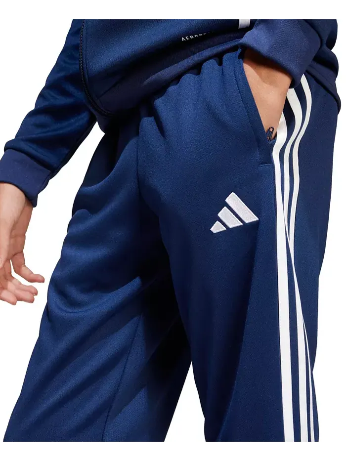 Брюки для тренировок Tiro 25 Essentials для мальчиков старшего возраста adidas — изображение 2 из 6, темно-синий синий белый