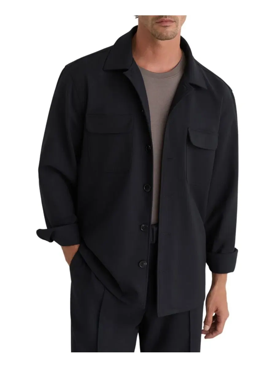 Мужская рубашка-оверширт Peshi Button Through Twin Pocket REISS