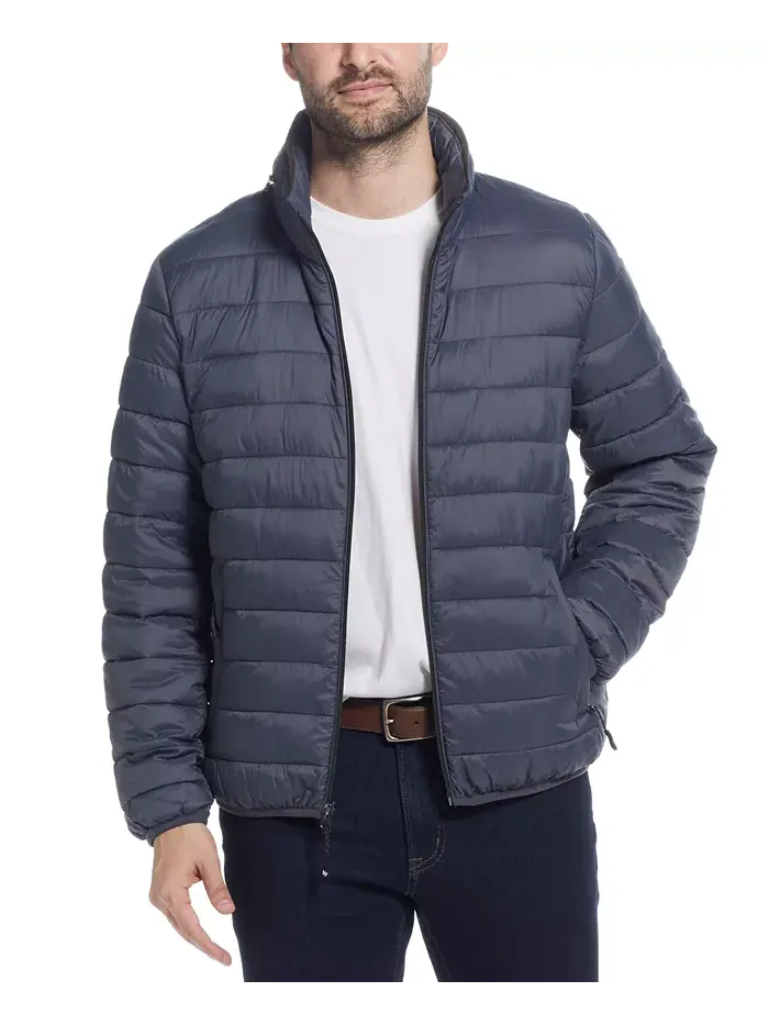 Мужская утепленная куртка с капюшоном и молнией спереди Weatherproof — изображение 1 из 6, серый
