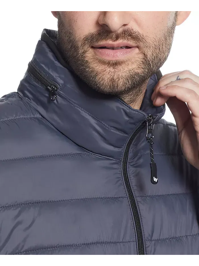 Мужская утепленная куртка с капюшоном и молнией спереди Weatherproof — изображение 4 из 6, серый