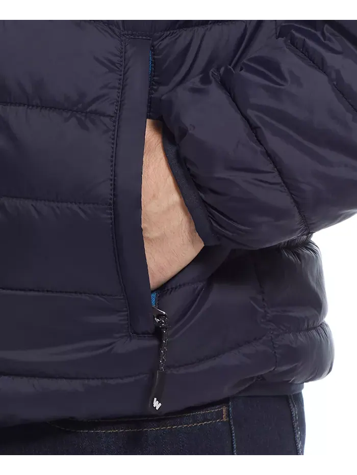 Мужская утепленная куртка с капюшоном и молнией спереди Weatherproof — изображение 3 из 6, синий