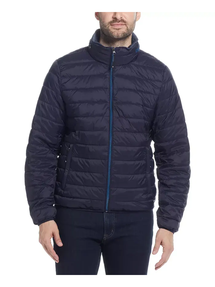 Мужская утепленная куртка с капюшоном и молнией спереди Weatherproof — изображение 4 из 6, синий