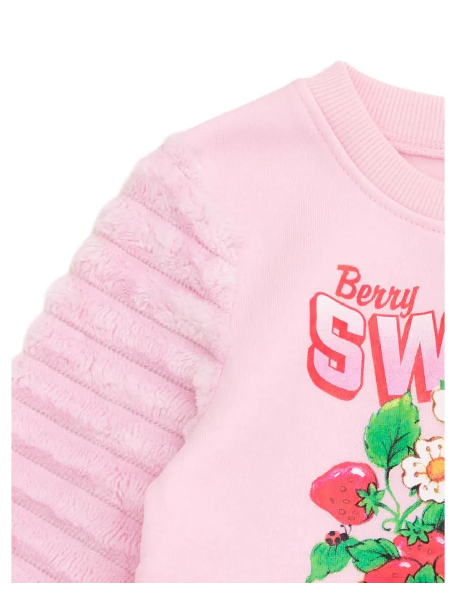 Флисовая толстовка с рукавами из искусственного меха Strawberry Shortcake — изображение 6 из 6, розовый