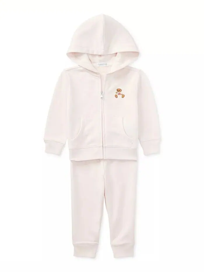 Комплект из толстовки и штанов с медвежонком для маленьких девочек Polo Ralph Lauren