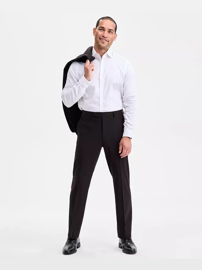 Мужские классические брюки к костюму Separate Pant Tallia — изображение 3 из 5, черный