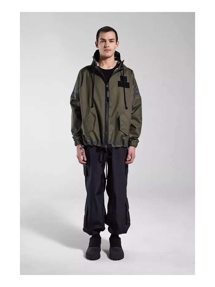 Мужская куртка с капюшоном Forsa на молнии Stutterheim — изображение 2 из 8, зеленый