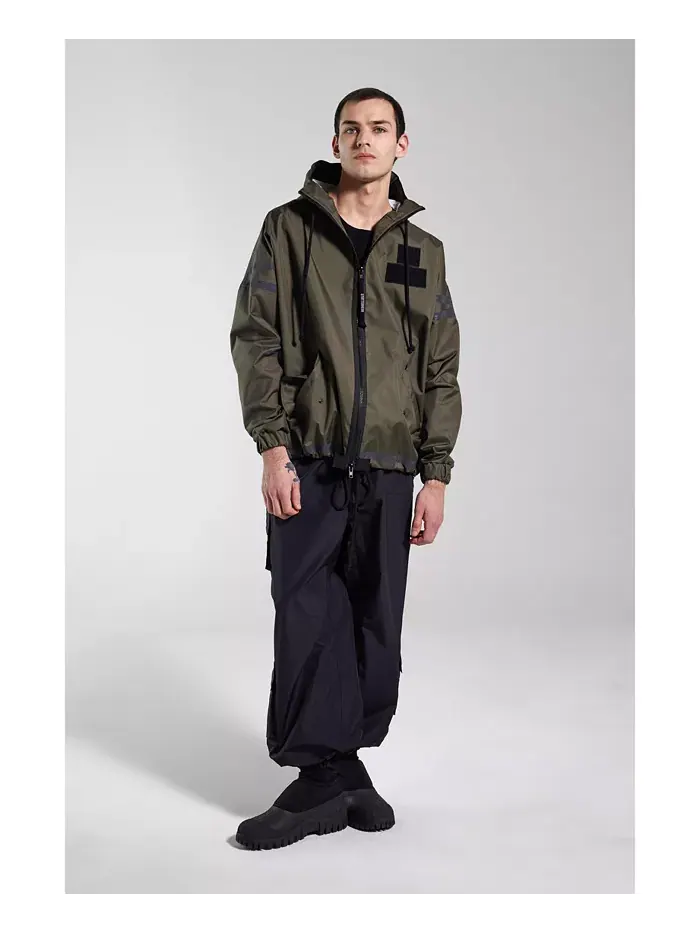 Мужская куртка с капюшоном Forsa на молнии Stutterheim — изображение 7 из 8, зеленый
