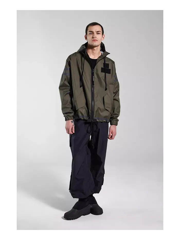 Мужская куртка с капюшоном Forsa на молнии Stutterheim — изображение 8 из 8, зеленый