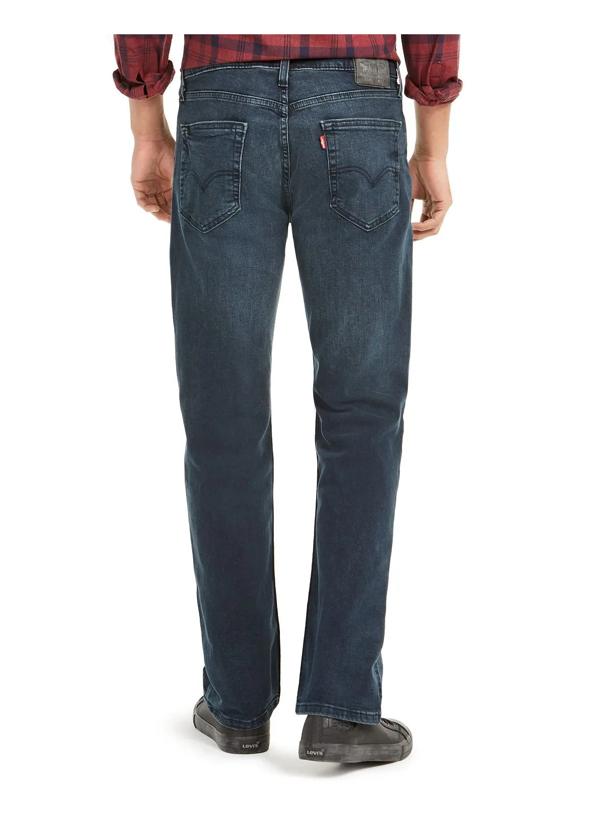 Джинсы Levi’s 514 Flex Straight-Fit, темно-синий с эффектом лёгкой потёртости — изображение 3 из 10