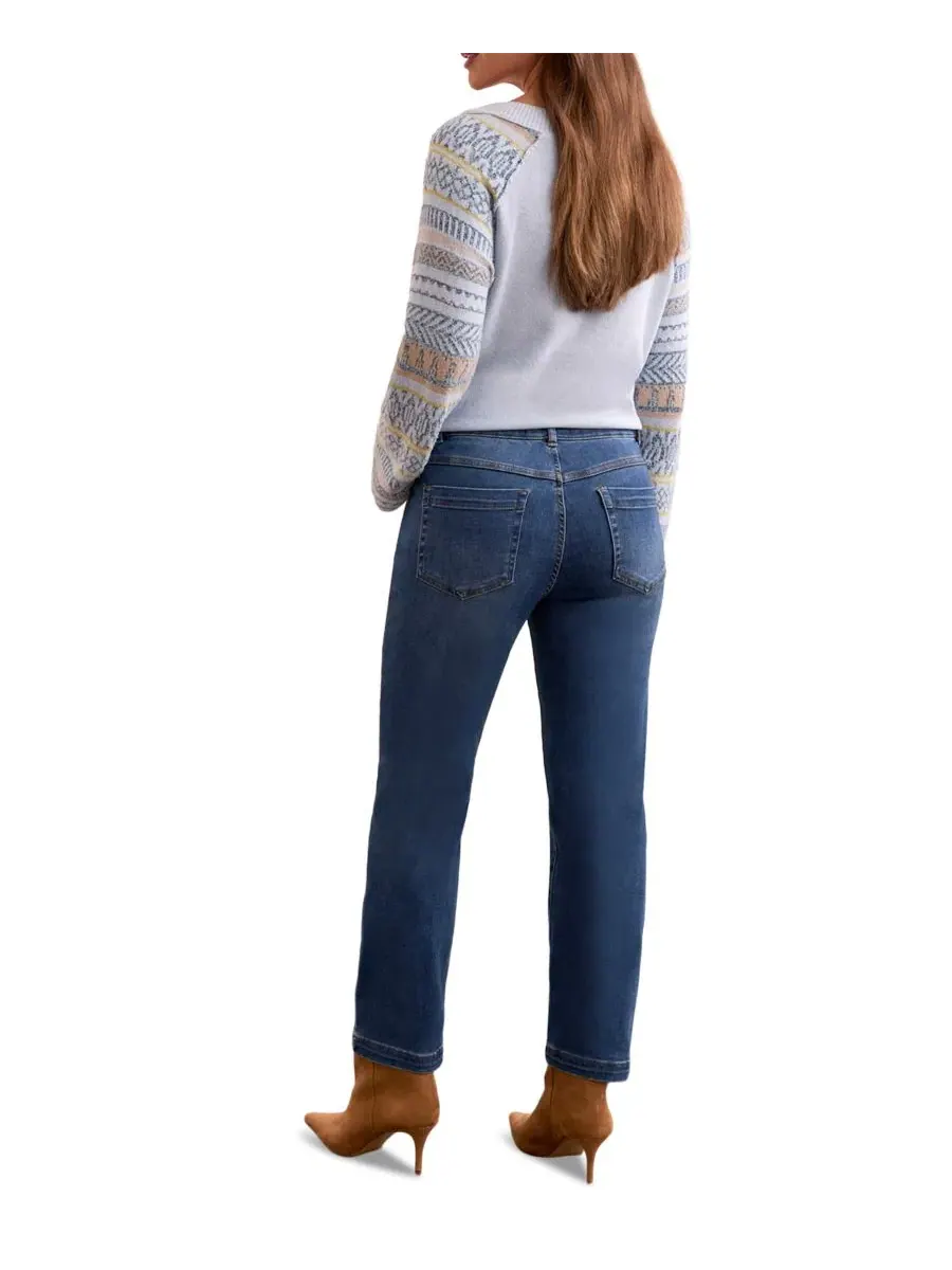 Женские джинсы Audrey Boundless Stretch Denim Straight Leg Crop Jeans из эластичного денима прямого — изображение 4 из 4