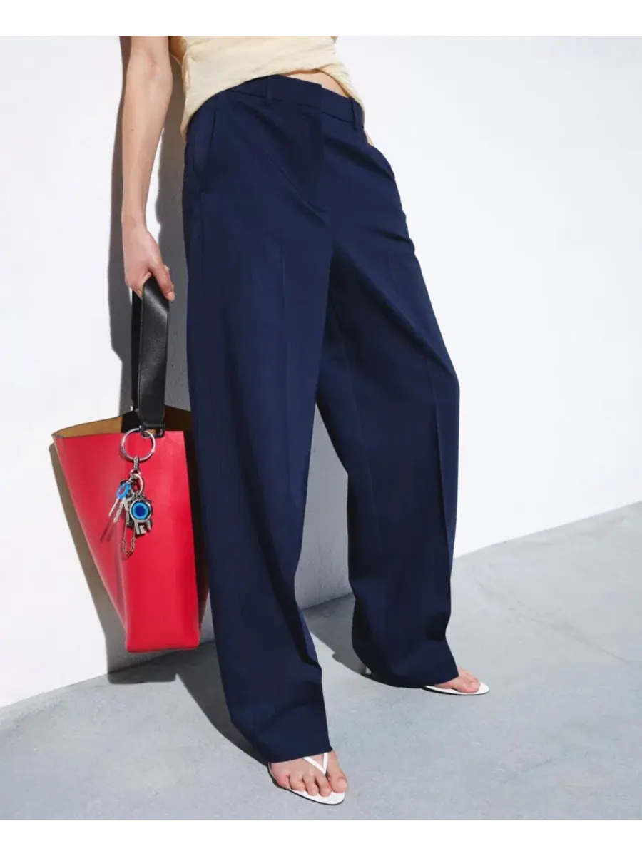 Женские прямые брюки с низкой посадкой (Selection Women's Straight Low-Rise Suit Pants) Mango