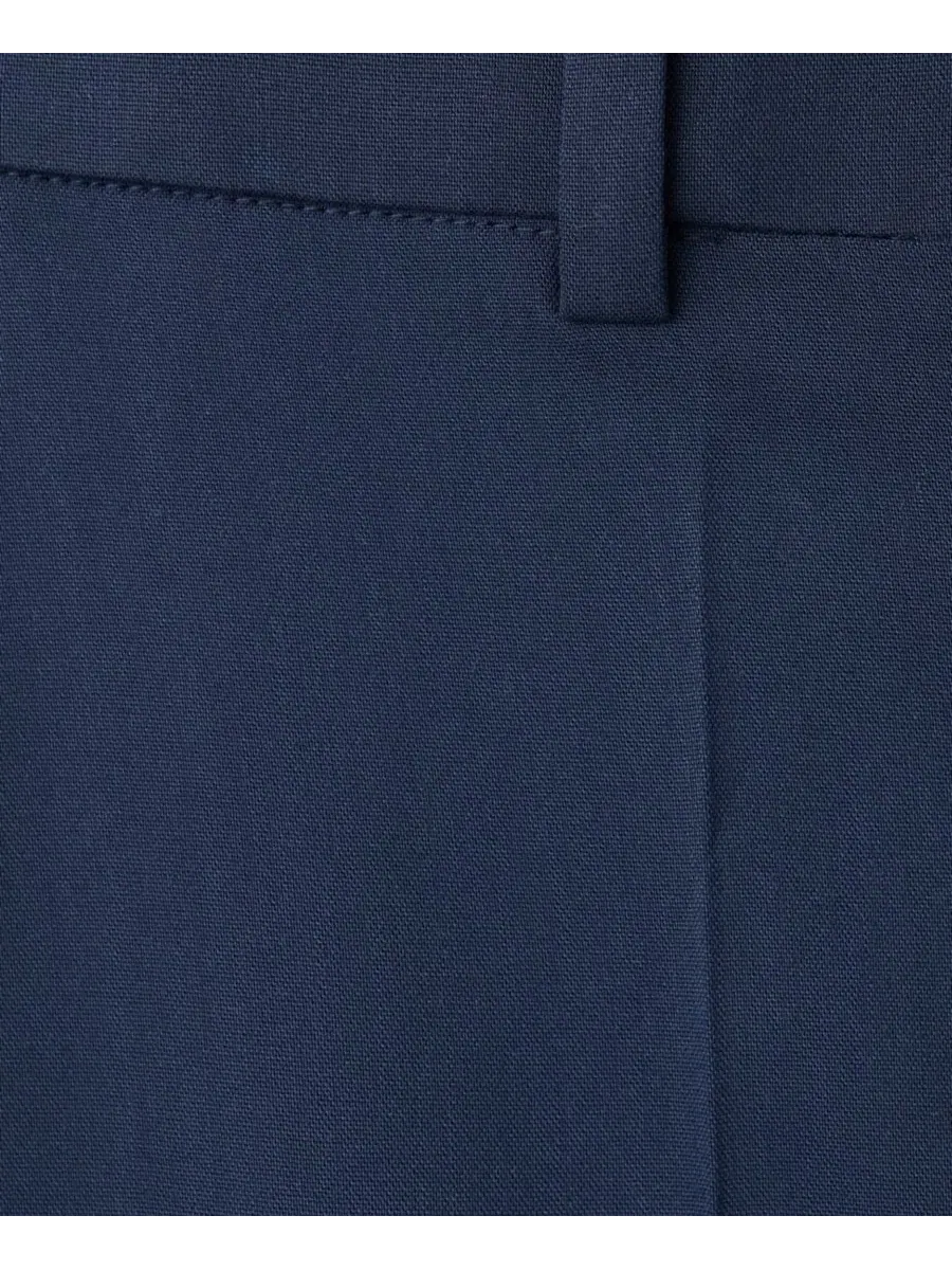 Женские прямые брюки с низкой посадкой (Selection Women's Straight Low-Rise Suit Pants) Mango — изображение 4 из 7, синий
