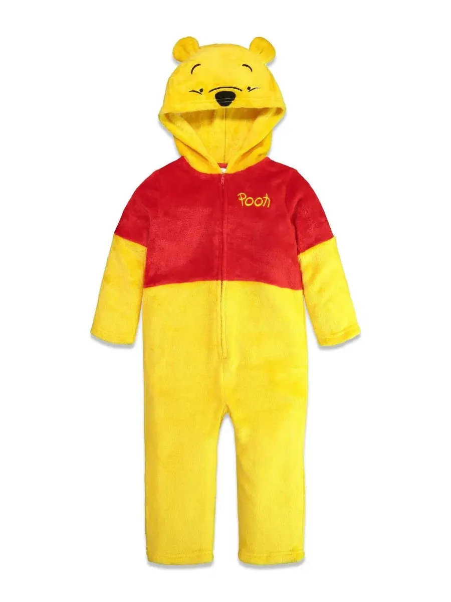 Детский комбинезон-пижама Cosplay Hooded One Piece Winnie the Pooh — красный