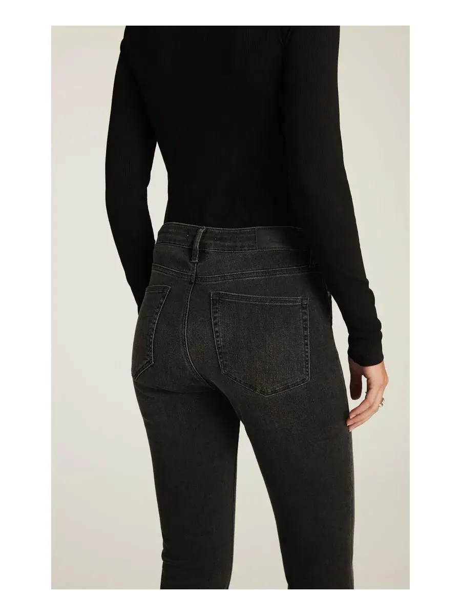 Джинсы женские скинни зауженные с завышенной талией и манжетами Mavi Jeans — изображение 4 из 5, синий