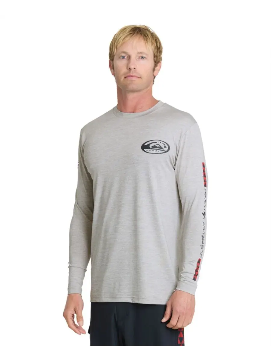 Футболка для серфинга с защитой UPF 50 Quiksilver — изображение 3 из 5, светлый серый