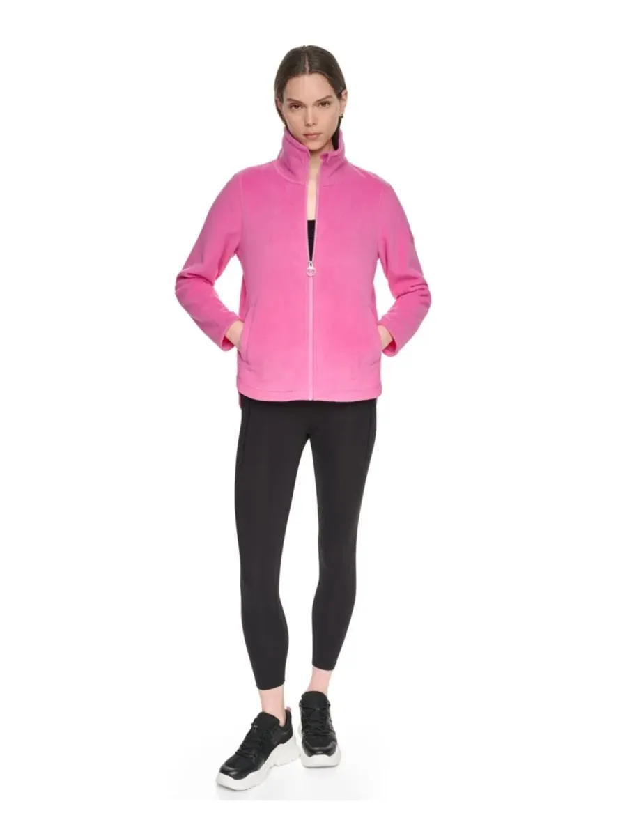Женская куртка из флиса с изогнутым низом DKNY Sport, Taffy — изображение 2 из 8