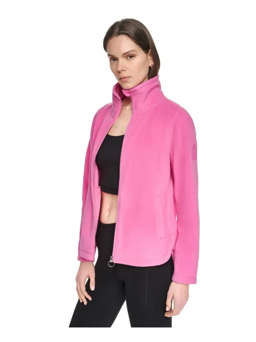 Женская куртка из флиса с изогнутым низом DKNY Sport, Taffy — изображение 3 из 8