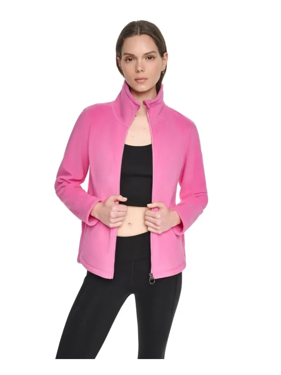 Женская куртка из флиса с изогнутым низом DKNY Sport, Taffy — изображение 4 из 8
