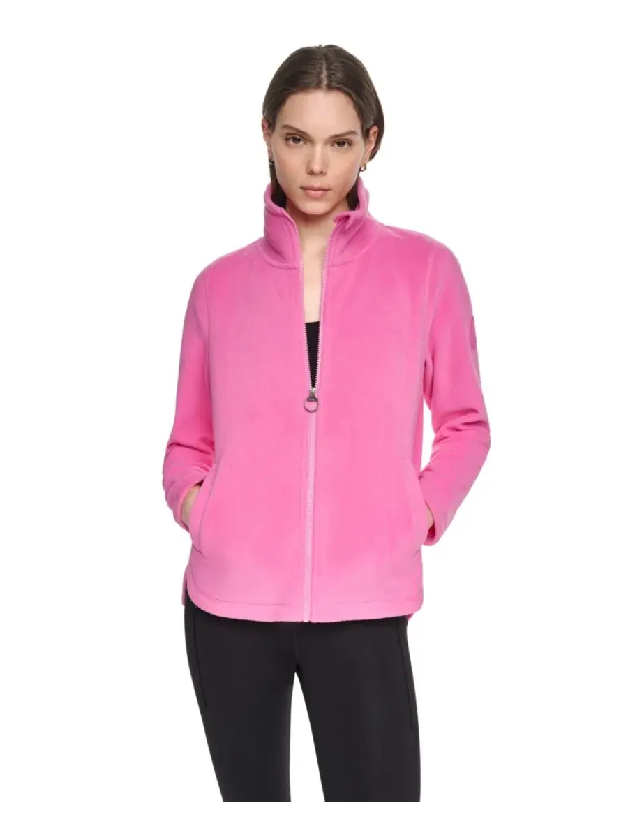 Женская куртка из флиса с изогнутым низом DKNY Sport, Taffy — изображение 7 из 8