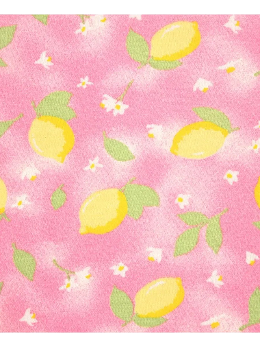 Комплект пижамы с головной повязкой Lemon Print Max & Olivia — изображение 4 из 4, розовый