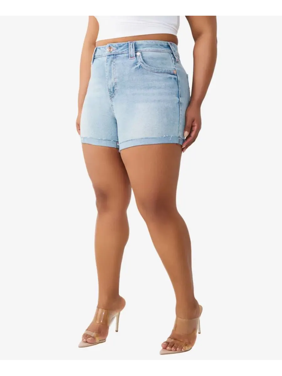 Большие шорты Jennie средней посадки True Religion — изображение 2 из 3, розовый