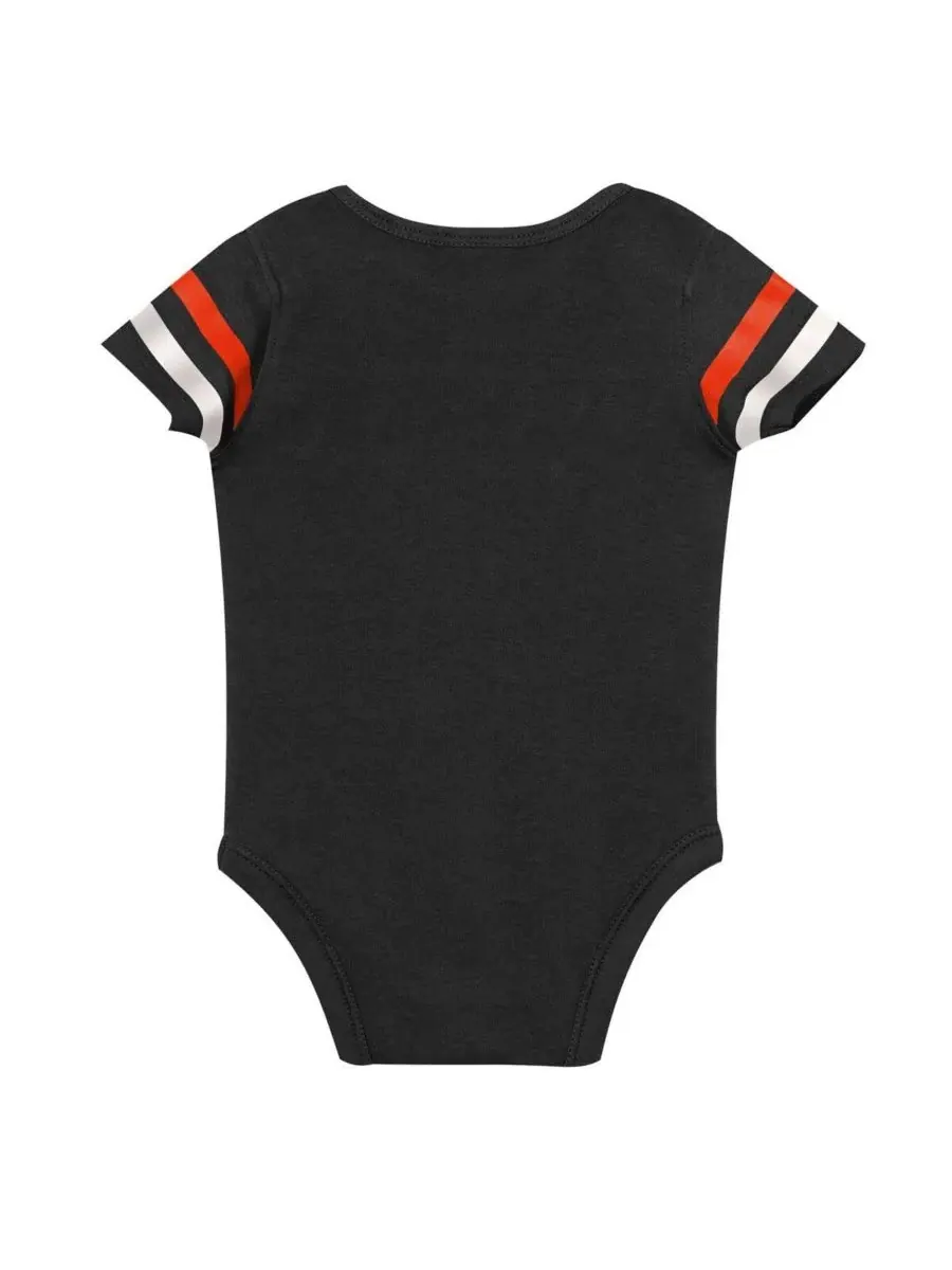 Комплект боди с нагрудником и пинетками San Francisco Giants Up One Outerstuff — изображение 3 из 4, белый черный