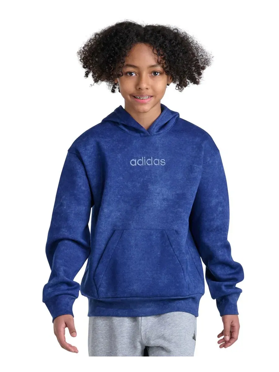 Худи с длинным рукавом и капюшоном, свободный крой adidas