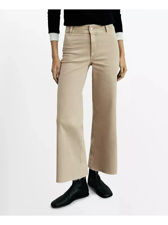 Женские джинсы Catherin Culotte с высокой талией MANGO
