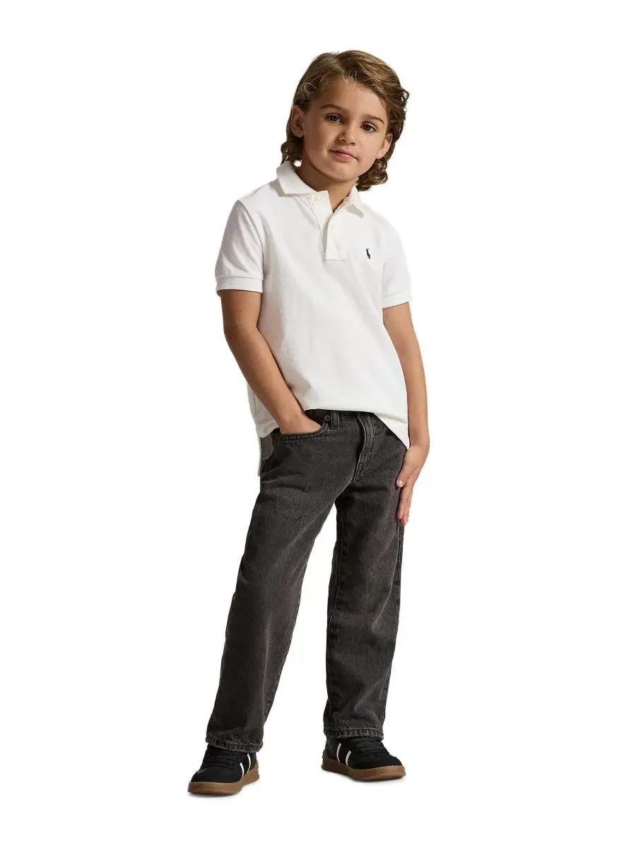Детские джинсы свободного кроя Lynwood Relaxed Fit Polo Ralph Lauren — изображение 2 из 4, черный