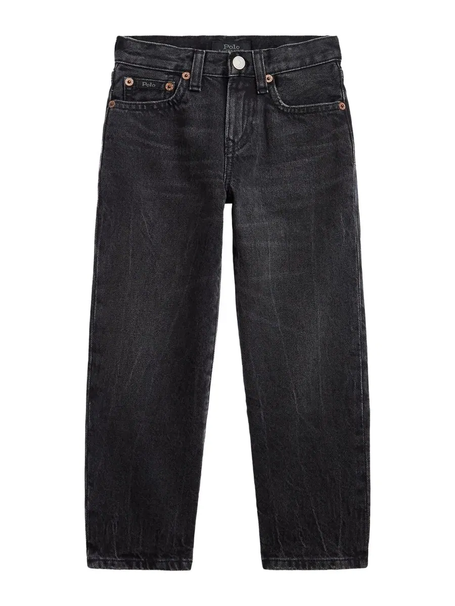 Детские джинсы свободного кроя Lynwood Relaxed Fit Polo Ralph Lauren — изображение 3 из 4, черный