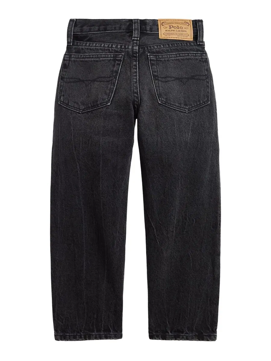 Детские джинсы свободного кроя Lynwood Relaxed Fit Polo Ralph Lauren — изображение 4 из 4, черный