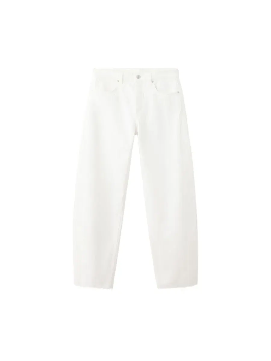 Джинсы свободного кроя с необработанным краем Mid-Rise Balloon Raw-Hem Jeans MANGO