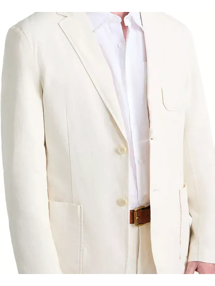 Мужской блазер Tyron Slim-Fit однотонный Guess — изображение 4 из 6, коричневый