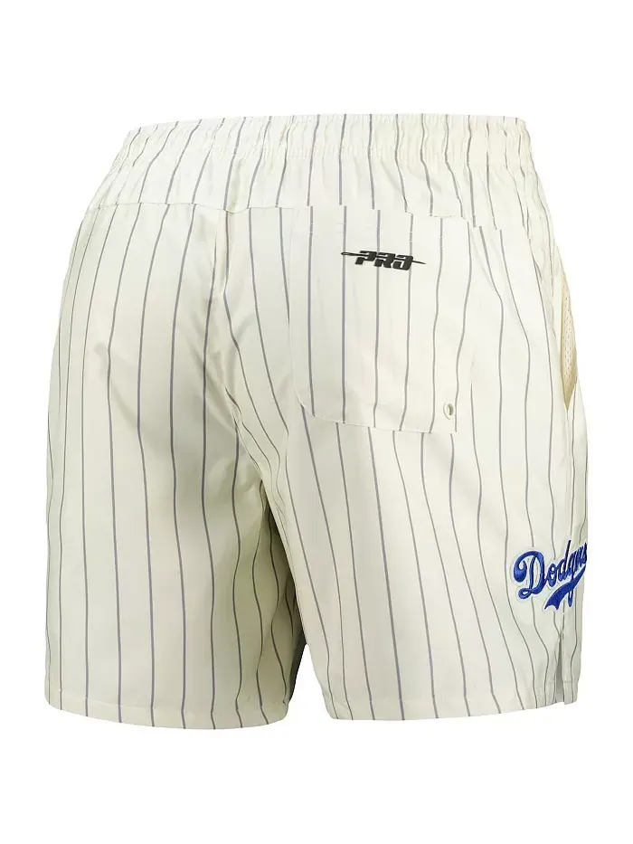 Мужские шорты Brooklyn Dodgers Cooperstown Collection в полоску, ретро-классика — изображение 2 из 3, кремовый