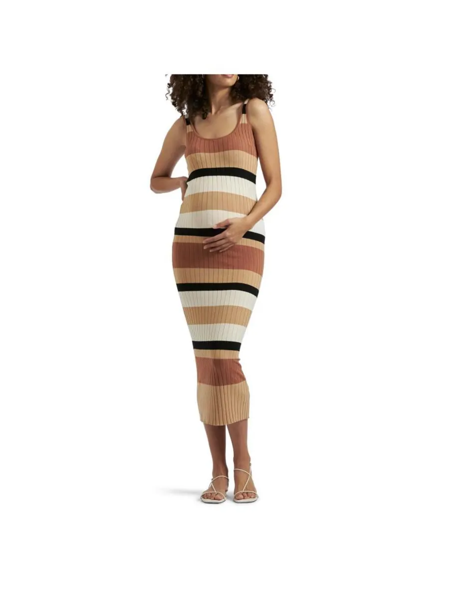 Вязаное платье для беременных Ripe Sarah в полоску Ripe Maternity