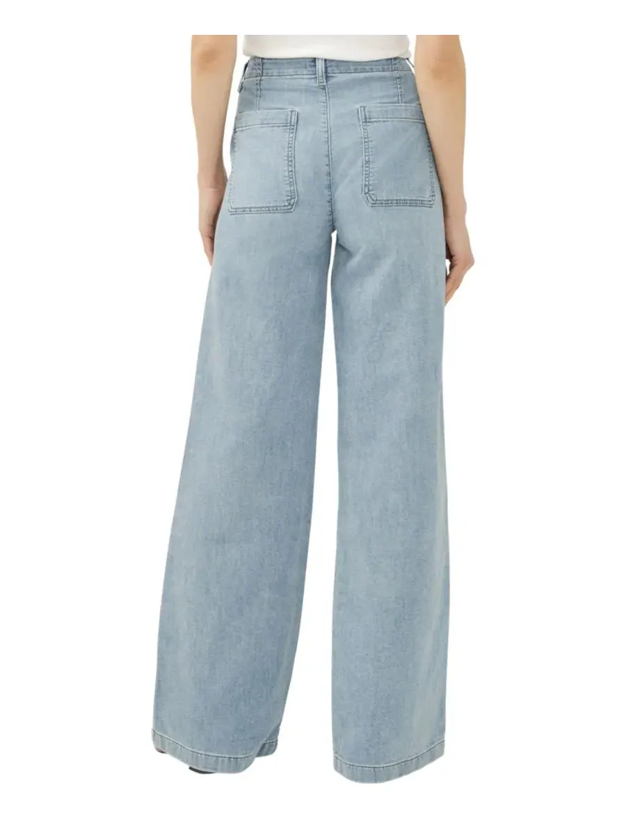 Женские широкие трикотажные джинсы Flex Silver Jeans Co. — изображение 5 из 9, зеленый