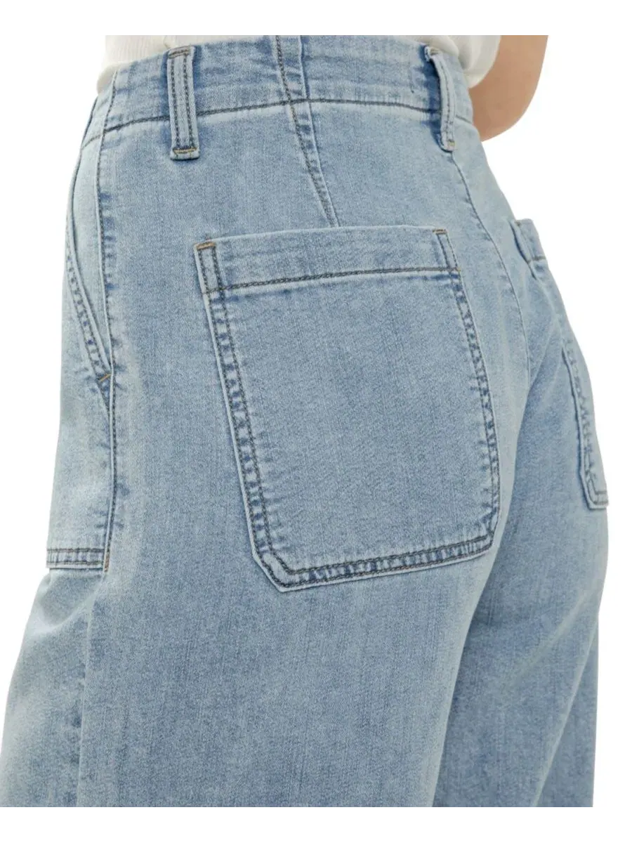Женские широкие трикотажные джинсы Flex Silver Jeans Co. — изображение 7 из 9, зеленый