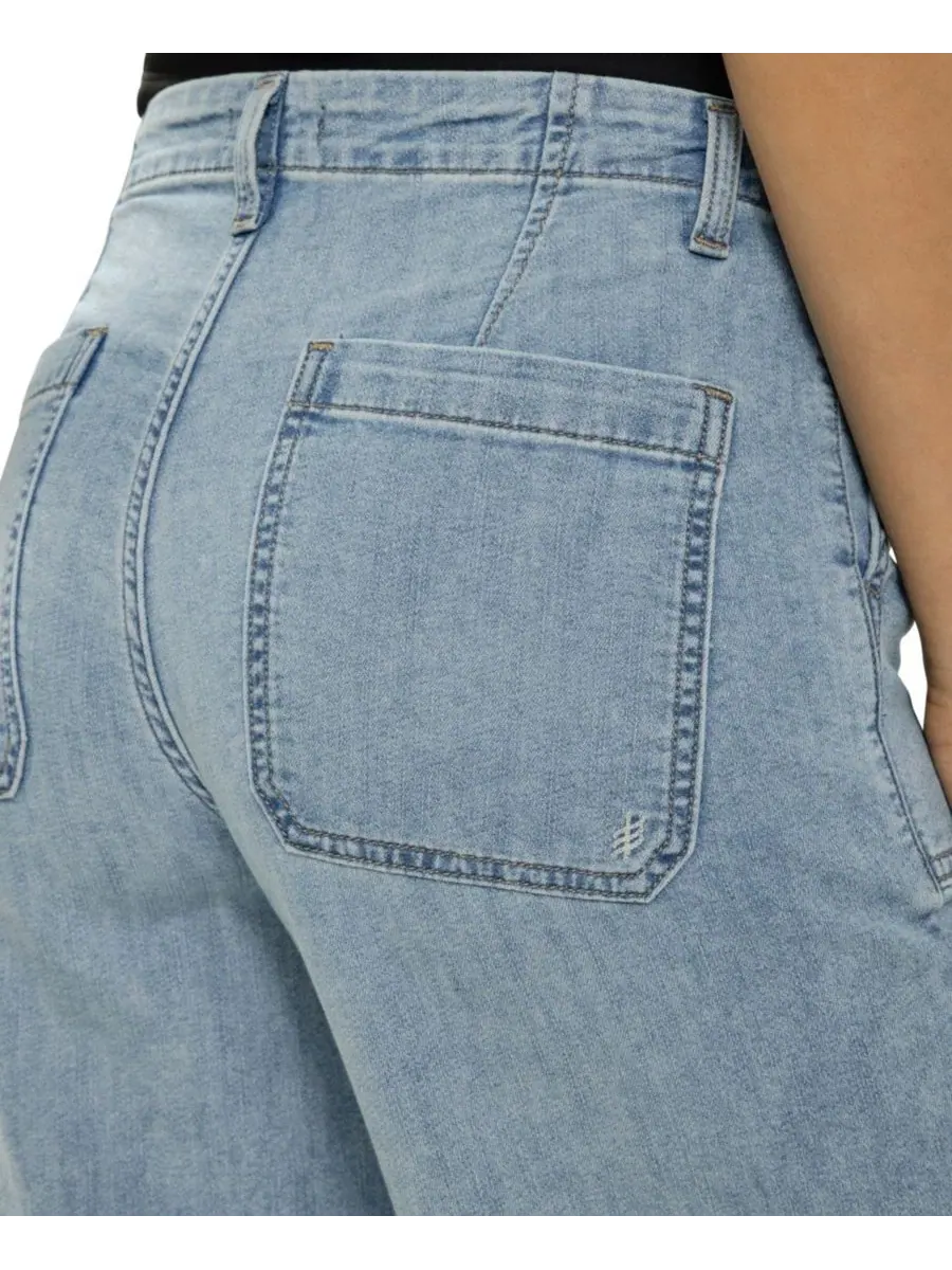 Женские широкие трикотажные джинсы Flex Silver Jeans Co. — изображение 9 из 9, зеленый