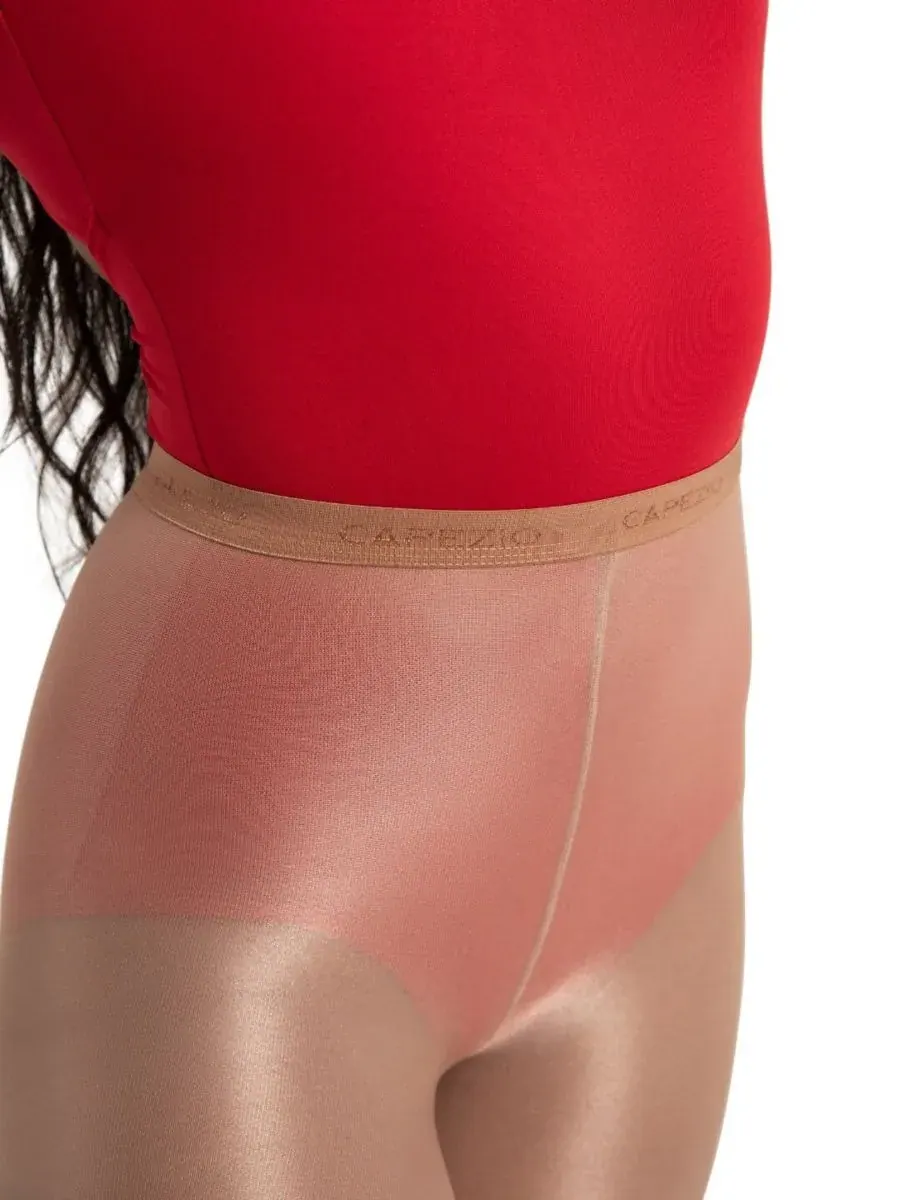 Женские ультраблестящие колготки с закрытыми ступнями Capezio, Suntan — изображение 2 из 4