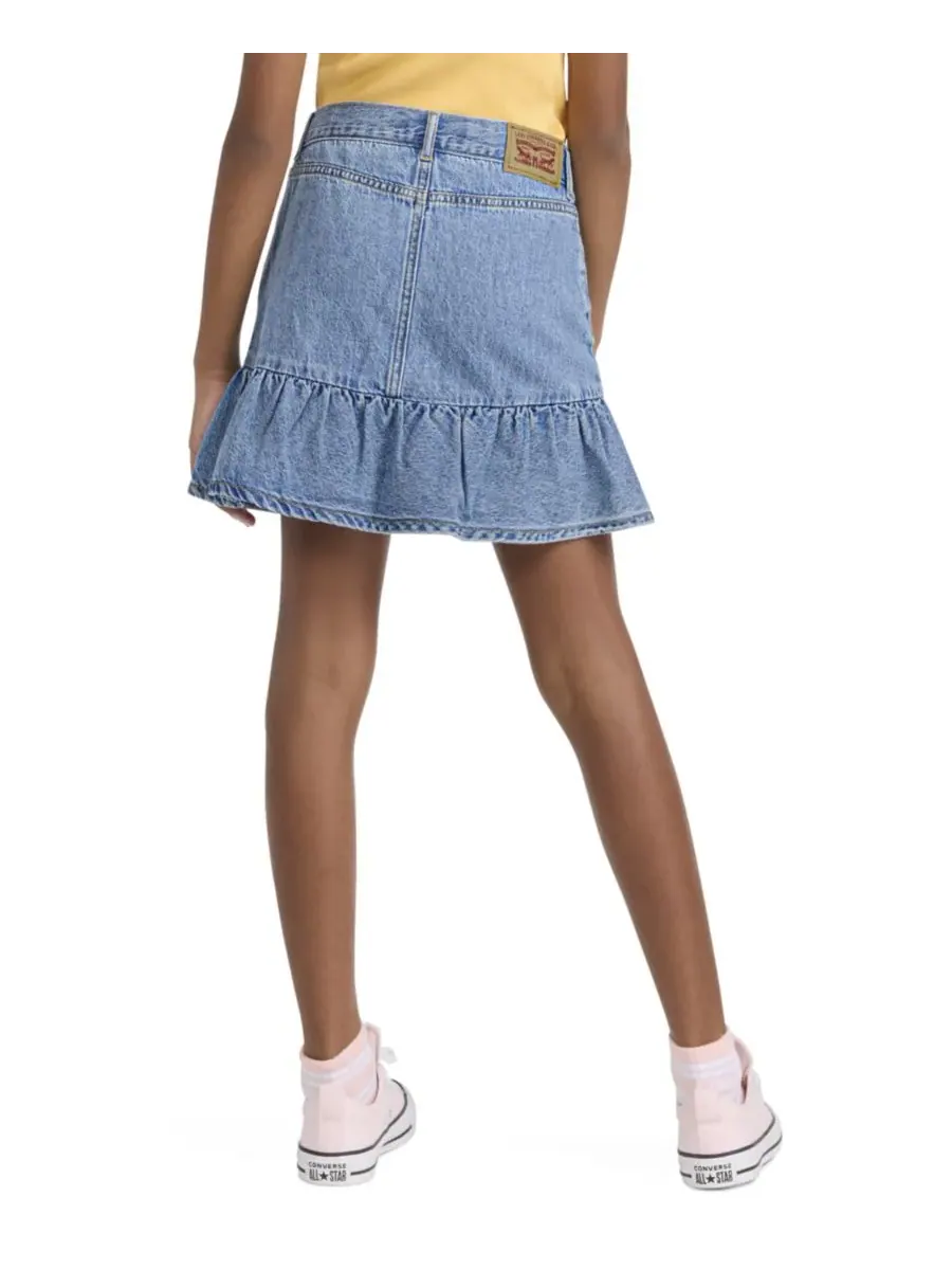 Мини-юбка с оборками для девочек 7-16 лет Levi's — 4