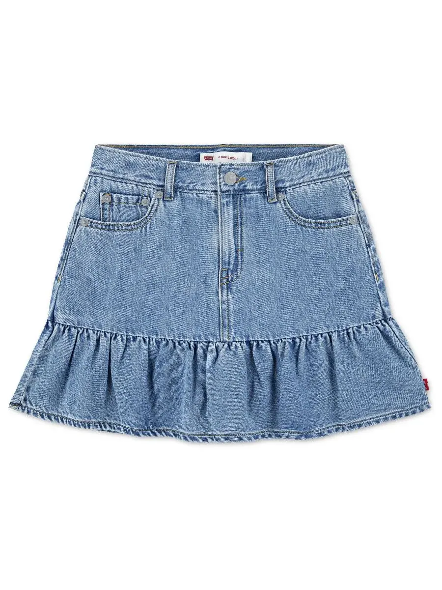 Мини-юбка с оборками для девочек 7-16 лет Levi's — 5
