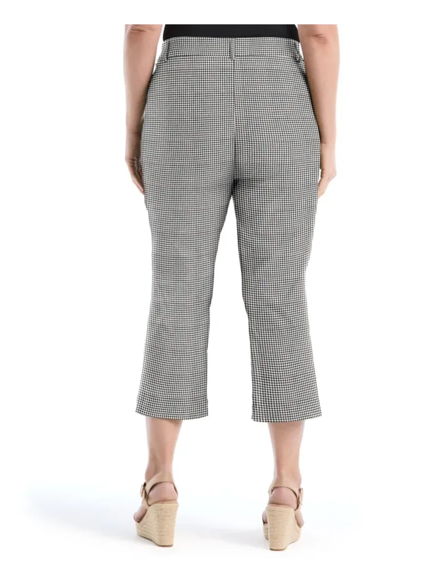 Брюки-клеш с карманами, модель Plus Size Pocket Kick Flare Pant Rafaella — изображение 4 из 4, черный