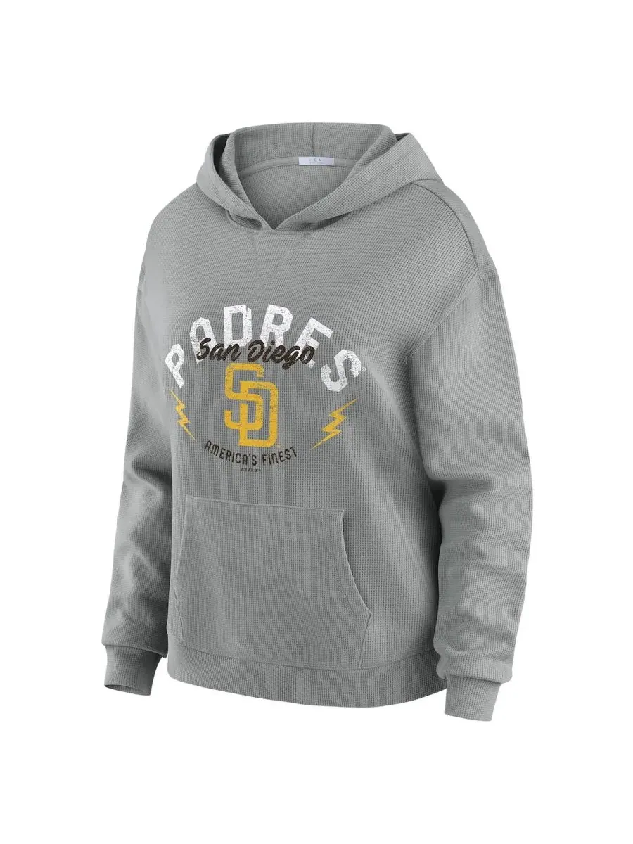 Комплект из худи с капюшоном и брюк с принтом San Diego Padres WEAR by Erin Andrews — изображение 2 из 5, серый