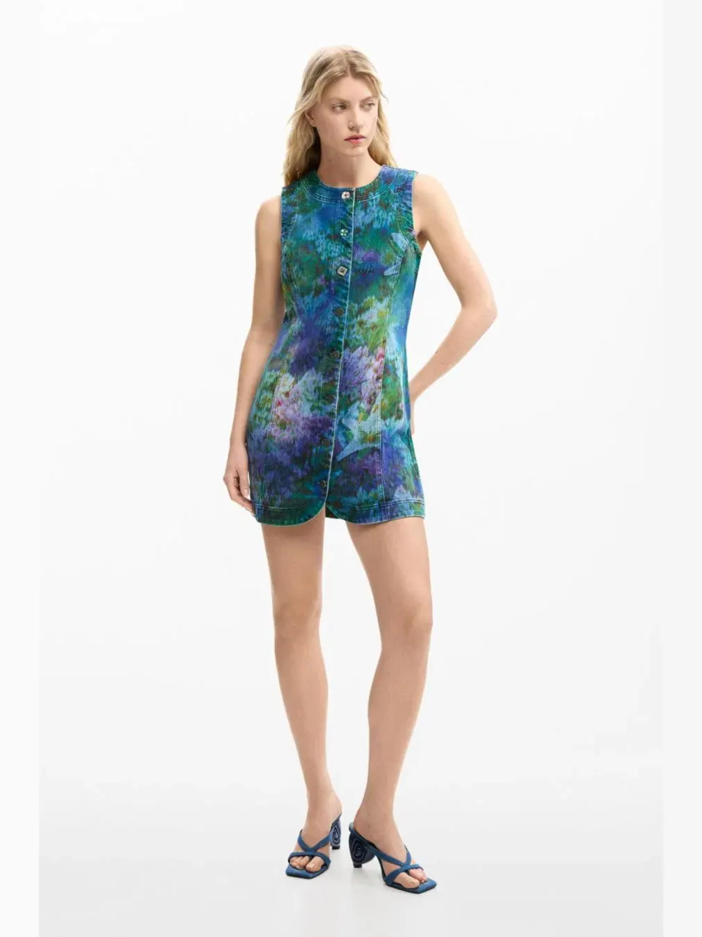 Женское джинсовое садовое платье Desigual